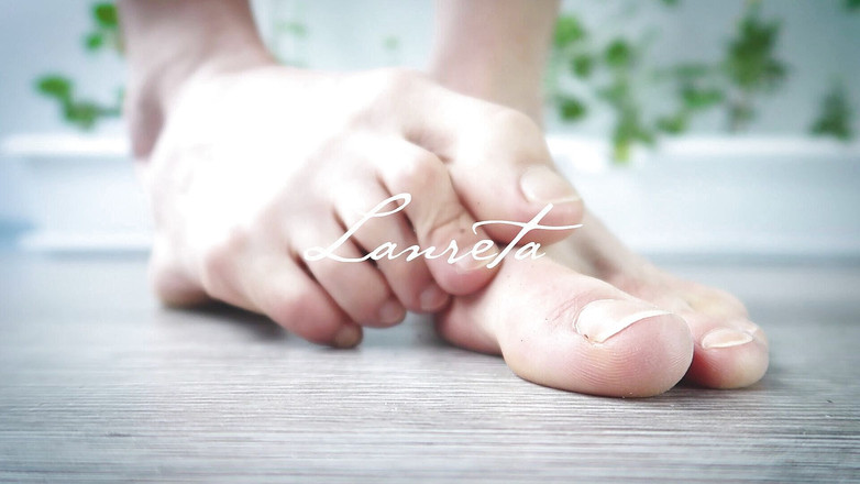 Lanreta: Super nahaufnahme füße und zehen