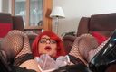 Jessica XD: Redhead Sissy maid practicing her sissygasms frustrating in chastity, thick...