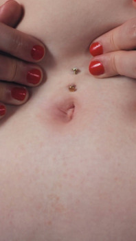 BBW’s Fat Raspberry Belly Button Gets Fingered, Ball-stuffed & Cock-fucked to a Screaming Bellygasm by Thin Man’s Huge Dick