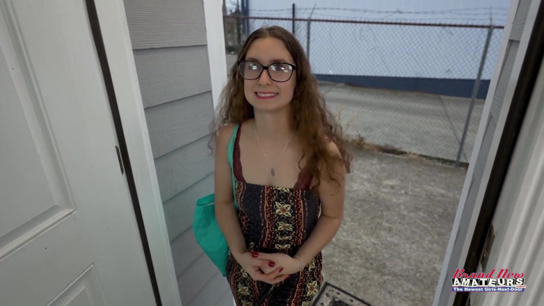 Brand New Amateurs: Teen nerd comes in for audition sucks cock and fucks...