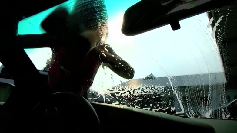 Erotic Planet X: Jasmine la Rouge - car cleaning erotic