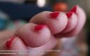 Dr. Foot Queen Goddess: Candid coffee table sole flexing and toe wiggling part 6