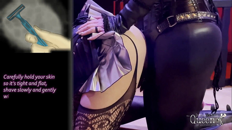 Dominatrix Frida: Sissy training - task 12 - sissy tucking training