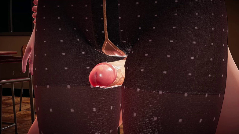 Joas22222: Professora sexy de nylon Rino: 3D Animation - Fetiche por coxas, fetiche...