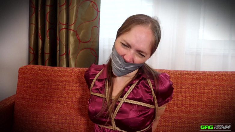Gag Attack: Rachel Adams - secretary grabbed