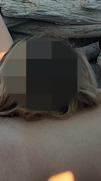 Pussy Flash - Stranger Caught My Stepdad Touching My P...a Public Beach and Jerked off His Dick - Misscreamy