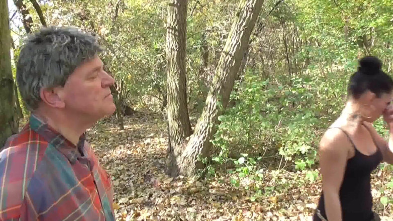Femdom Austria: Long Session in Woods with Grandpa Pet Slave - Long Version