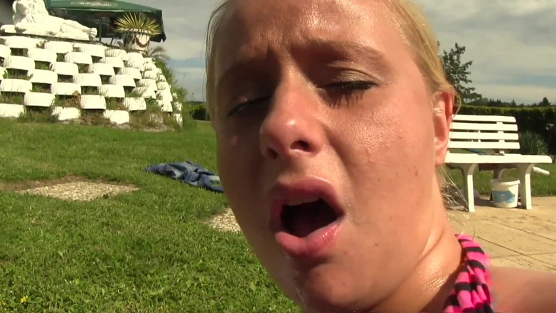 Porn XN: A horny sexy blonde whore gets her pussy and ass...