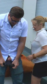 Mature Blonde Dominates with Facesitting and Outdoor Oral Pleasure