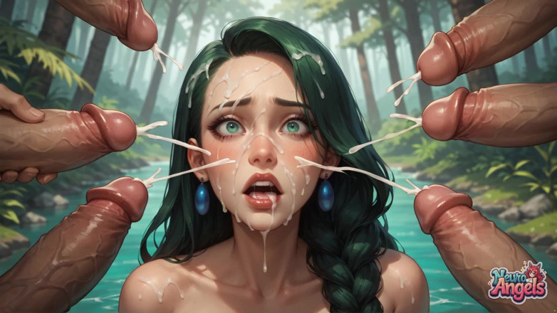 NeuroAngels: Jungle deluge: 5 penis onu sütlü mutluluk içinde sırılsıklam yapıyor