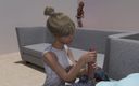 3D Cartoon Porn: Mi dormitorio 22 - Daphne atrapada mientras Scarlett le da una paja...