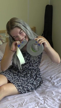 Luna Grey - self bondage