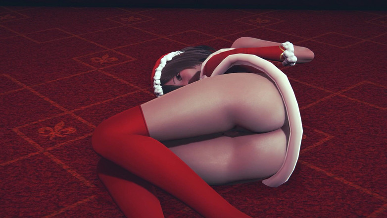 Waifu club 3D: 크리스마스에 자위하는 소녀