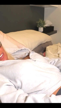 Futa Horny in Bed with Facial Cumshot