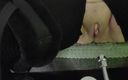 Wet records by Joannawet: Fucking Machine with New Big Dildo Part 1