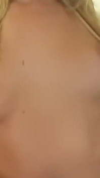 Threesome with a Horny Blonde Who Takes It in Both Holes and Receives a Creampie
