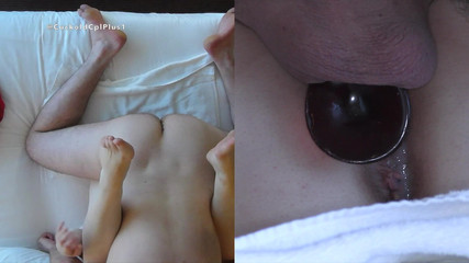 HotwifeRachel: Doppelte penetration, creampie, spilt auf dem bildschirm