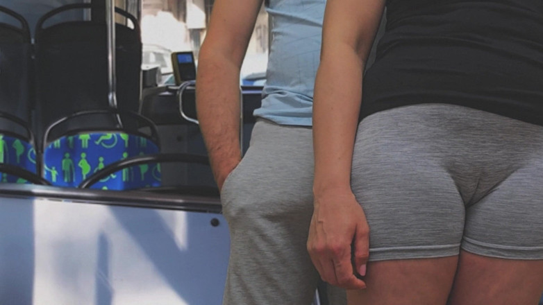 CoupleForFun2023: Almost Seen When She Strokes His Cock Inside a Bus