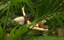 Tight little babes: Busty tall redhead gets fucked in the jungle