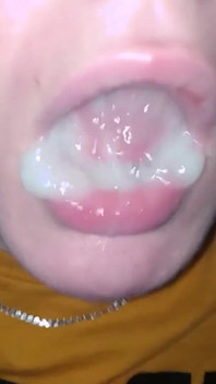Sperm Slut Swallows Huge Load of Cum