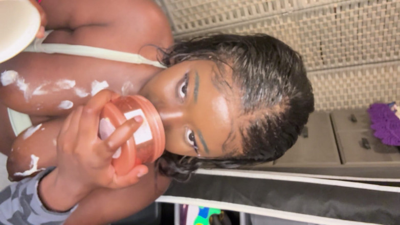 ALLIYAH ALECIA: Alliyah Alecia Rubbing on Small Tits