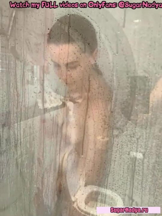 SugarNadya: Man watched as Mrs. SugarNadya washes in the shower