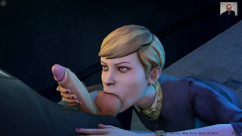 3DXXXTEEN2 Cartoon: Girl swallows sperm after blowjob and handjob in the toilet - 3D...