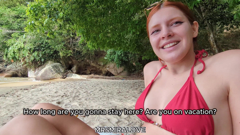Mira Love: Ich flirte mit einem Mädchen am Strand... Sie nimmt mich...