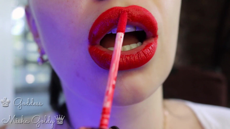 Goddess Misha Goldy: Cum to my big red seduction and big hookah smoke!