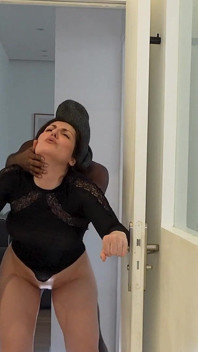 Big Ass French Girl Gets Pounded in Toilet Before Going to Restaurant!