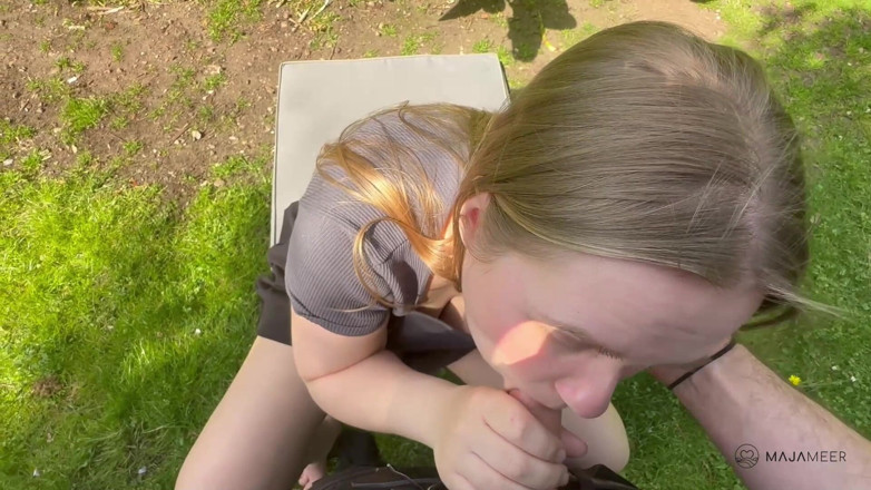 Maja Meer: Neighbor Mowing the Lawn While We Secretly Have a Quickie!