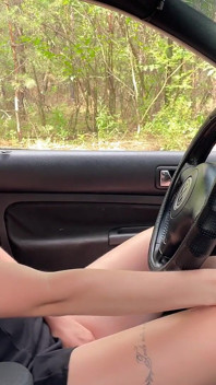 Forest Cranking Frustration Turns Into Horny Breakdown and Rough BJ Rescue