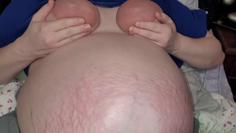 On cloud sixty nine: Cumming on Pregnant Wife's Toes