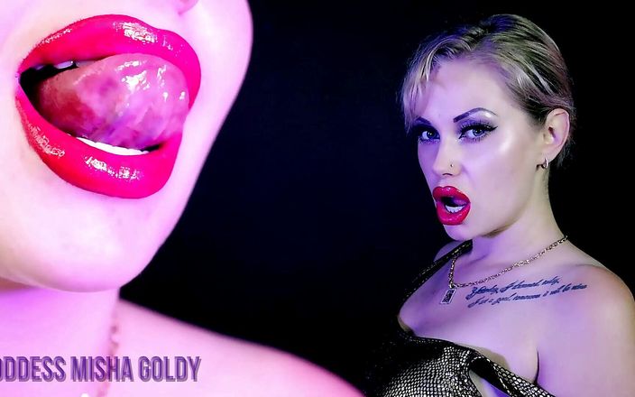 Goddess Misha Goldy: 2 pairs of seductive lips - Double power of attraction!