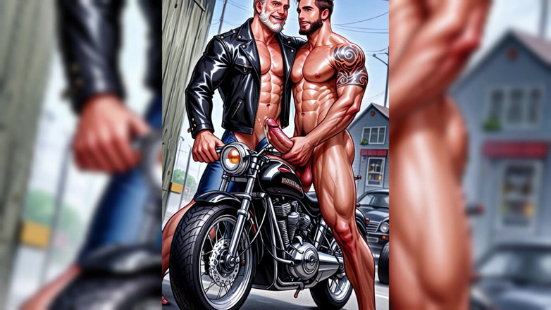 Erotic Man: Ai Biker, diaporama d’hommes gays