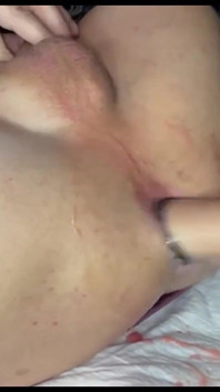 Sissy Crossdresser Anal Fisting and Fucked by Huge Dildo