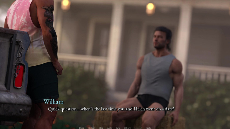 3D Cartoon Porn: すべてが始まった場所 12:ウィリアムがヘレンの太ももに日焼け止めを塗り、デートを誘う