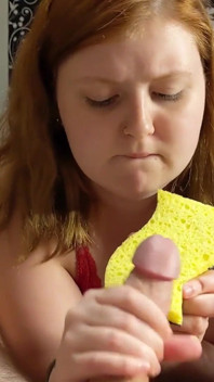 Stepmommy cock cleaning