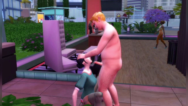 Porno Games: Het meisje gehoorzaamde en gaf zichzelf om in haar kont...