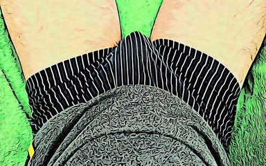 Model-man: Melancap di atas kerusi