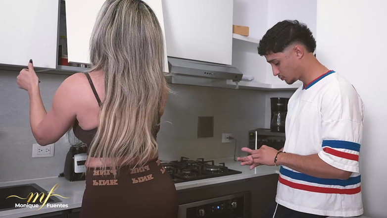 Monique Fuentes: Stepson with a Big Cock Gets Fucked by His Cuckolded...