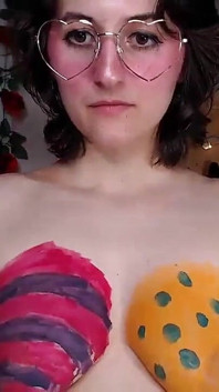 Big Natural Tits Colored for Easter