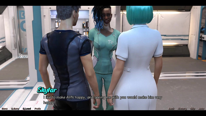 AVN Teller: Stranded in Space - Hot Black Vitiligo Girl and Doctor Starts...
