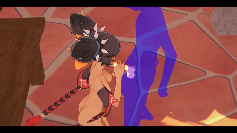 HentaiTubes: Genshin Impact Hentai - Xinyan handjob och avsugning - japansk asiatisk manga...