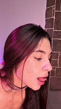 Licking My Unicorn Dildo