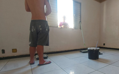 Kasallpimenta: Buna dayanamadım ve ressamın yarağıyla seks yaptım, açgözlü piç amımı...