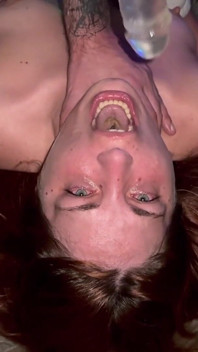 Deepthroat Training with Head Upside Down