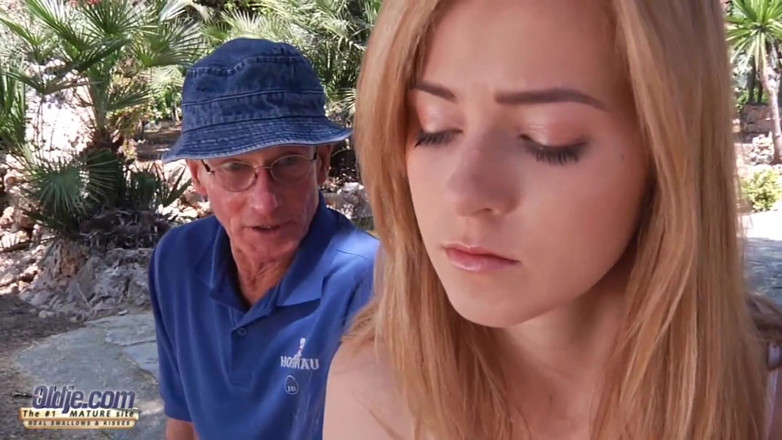 Oldje: Old and young - Grandpa fucks beautiful teen and cums in...