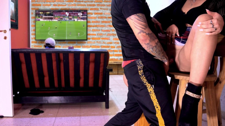 LadyRoma: My Husband Watches the Football Game While I Fuck with...