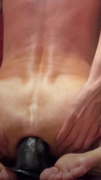 BBC Dildo Fuck Barefoot